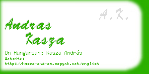 andras kasza business card